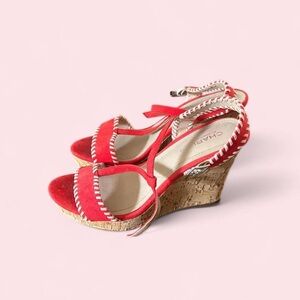 Charles By Charles David Coral Wedge Sandals